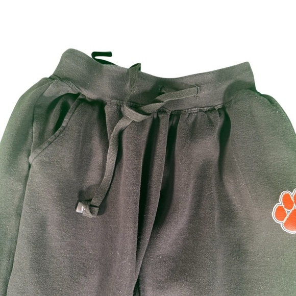 BSN Sports Womens Fleece Jogger Sweatpants XS Black Paw Print Logo Drawstring - Picture 3 of 11